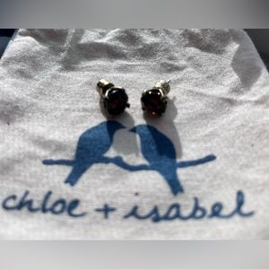Chloe + Isabel Garnet Birthstone Stud Earrings